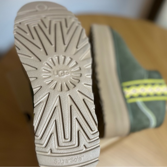 New UGG Classic Ultra Mini Platform 'Braid - Burnt Olive' - Picture 6 of 7